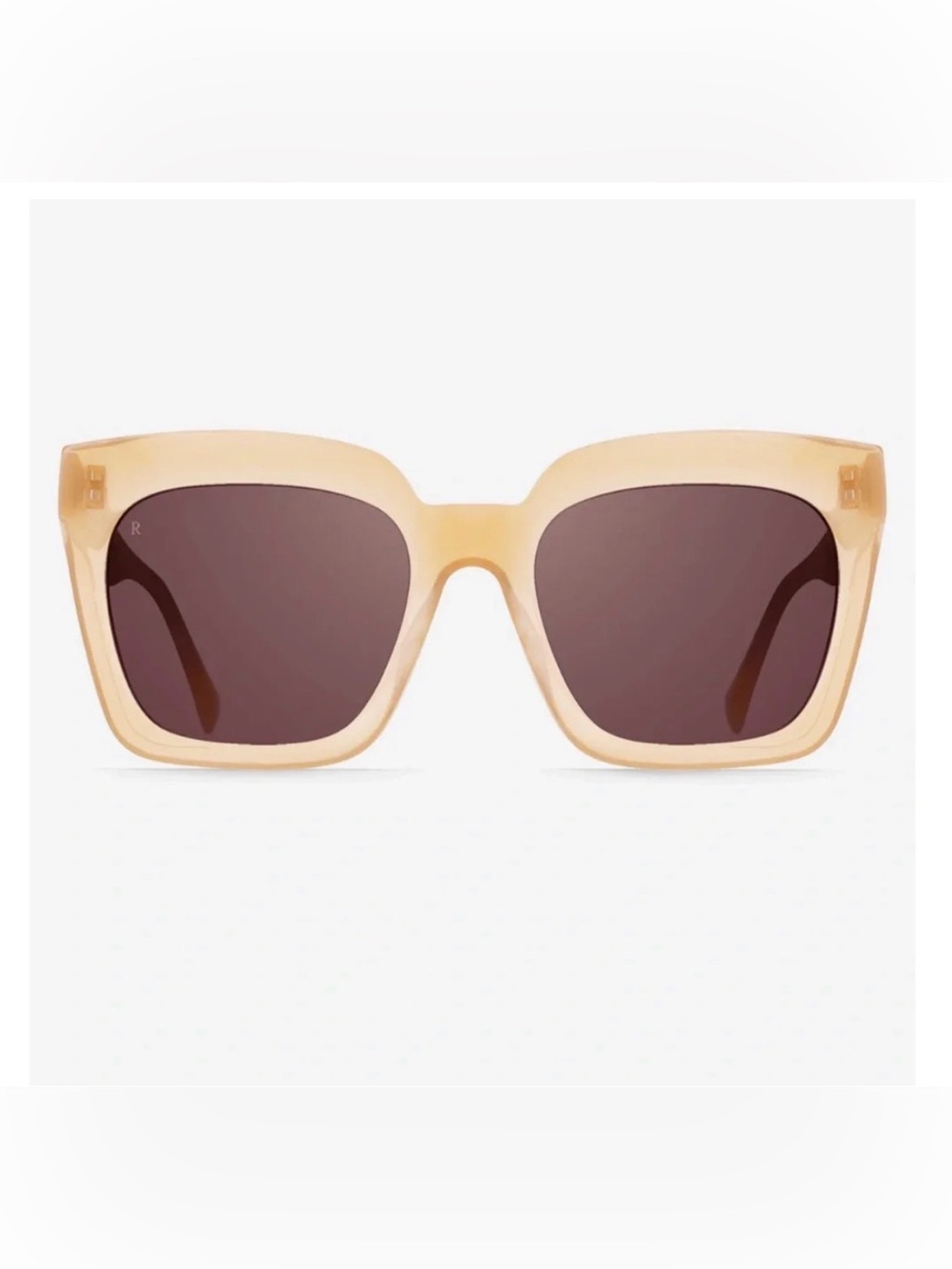 NWT RAEN Vine 54mm Oversize Square Sunglasses Papaya/Violet Gradient